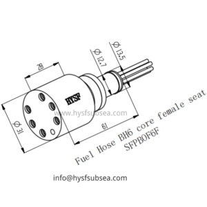 6 Pin Female Open Face Wet Mate Connector