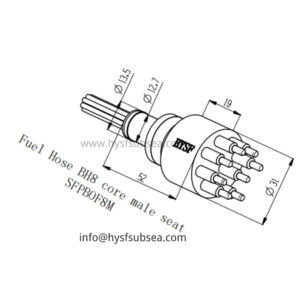 8 Pin Male Wet Mate Connector