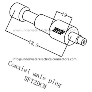 HYSF SFTZDCM Coaxial 50-5 Male Dummy Plug Underwater Connector