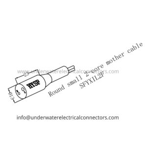Round Small 2 Core Female Inline Connector