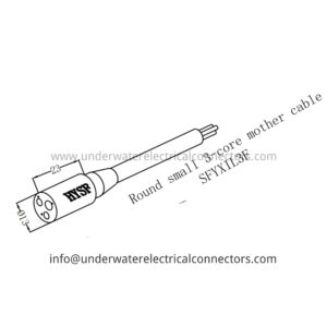Round Small 3 Core Female Inline Connector