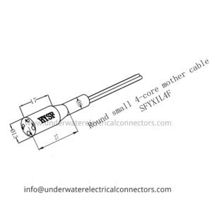 Round Small 4 Core Female Inline Connector