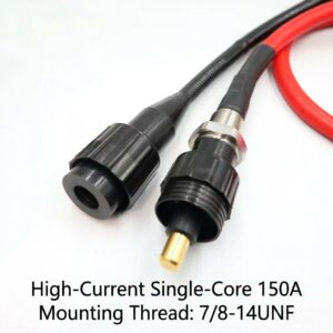 HYSF SFHPDXBH1M Single Core High Current Male Bulkhead Underwater Connector