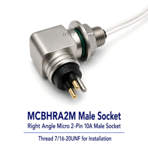 HYSF MCBHRA2M Миниатюрный прямоугольный 2-контактный разъем для подводной установки