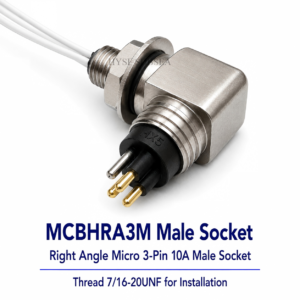HYSF MCBHRA3M Миниатюрный прямоугольный 3-контактный разъем для подводной установки