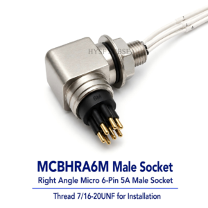 HYSF MCILRA6M L-угольный миниатюрный круглый 6-контактный мужской подводный разъем