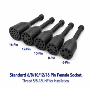 DC8F 8-Pin Female Dummy Plug – SubConn Compatible Underwater Connector Protective Cap