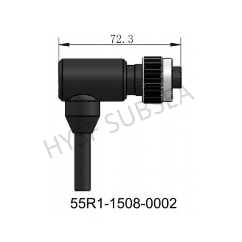 HYSF 55R1-1508-0002 Metal Shell Subsea Connector – 15+8 Hybrid Contact, 6000m Depth Rating, 72.3mm Length
