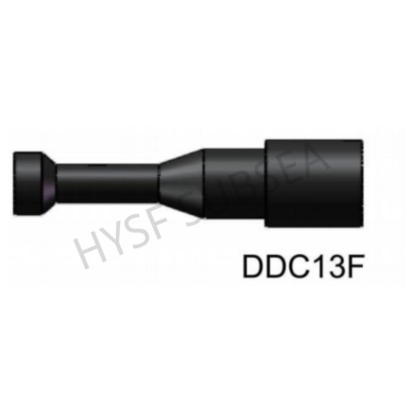 HYSF DDC13F Standard Circular Inline Female Connector | 13 Pin Underwater Inline Connector | Micro Circular Subsea Female Plug | Subconn Compatible Standard Circular Series