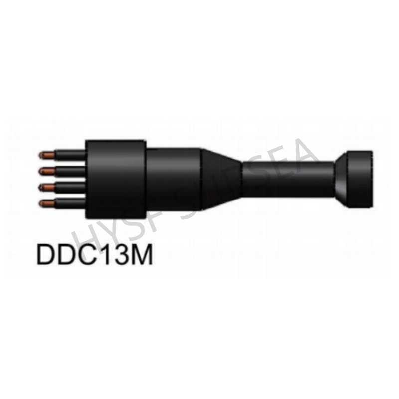 HYSF DDC13M Standard Circular Inline Male Connector | 13 Pin Underwater Inline Connector | Micro Circular Subsea Male Plug | Subconn Compatible Standard Circular Series