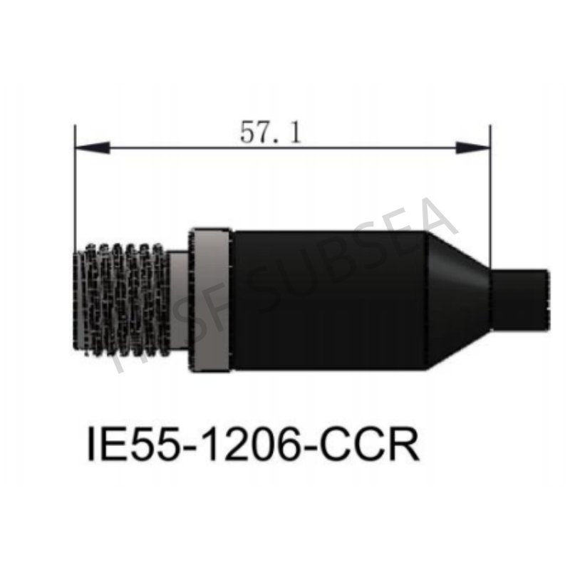 HYSF IE55-1206-CCR Underwater Bulkhead Male Connector – Metal Shell 55 Series 6 Contacts Subsea Panel Mount (Burton Compatible)