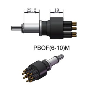 HYSF PBOF(6-10)M Oil Filled Subsea Connector | 6-10 Pin Pressure Balanced Oil Filled Male Inline Connector | Underwater Oil-Filled Male Plug | Subconn Compatible Oil Filled Series