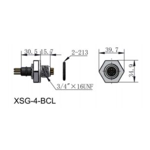 Underwater Bulkhead Female Connector